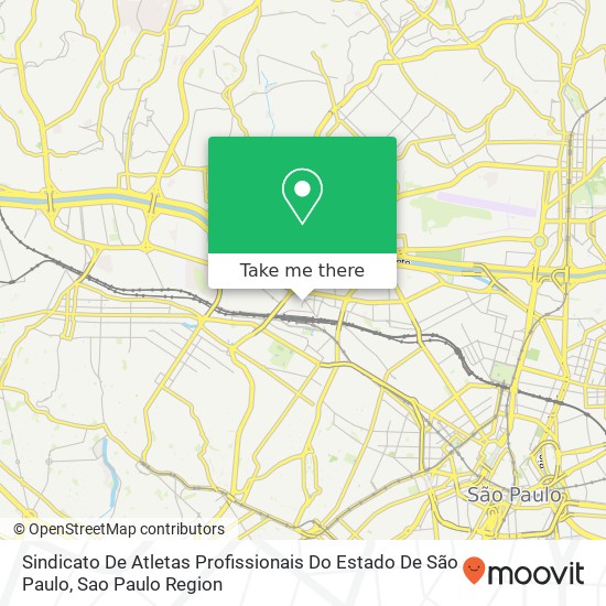 Mapa Sindicato De Atletas Profissionais Do Estado De São Paulo