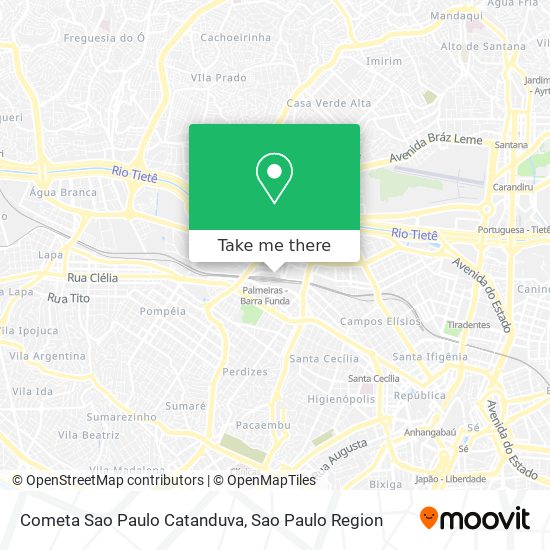 Mapa Cometa Sao Paulo Catanduva