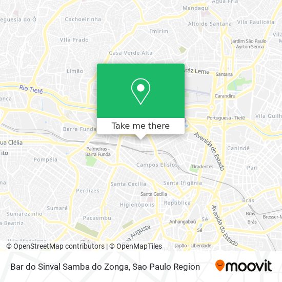 Bar do Sinval Samba do Zonga map