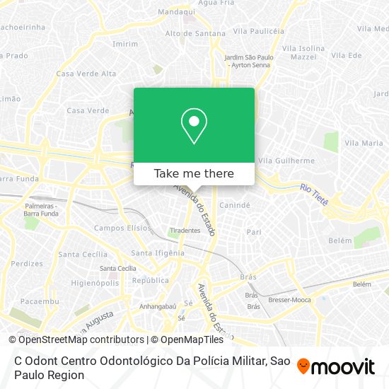 C Odont Centro Odontológico Da Polícia Militar map