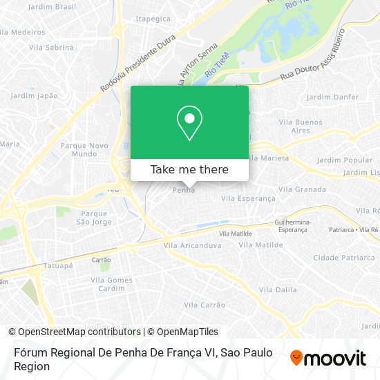 Fórum Regional De Penha De França VI map