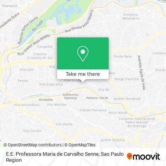 E.E. Professora Maria de Carvalho Senne map