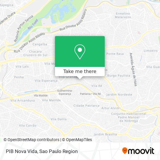 PIB Nova Vida map