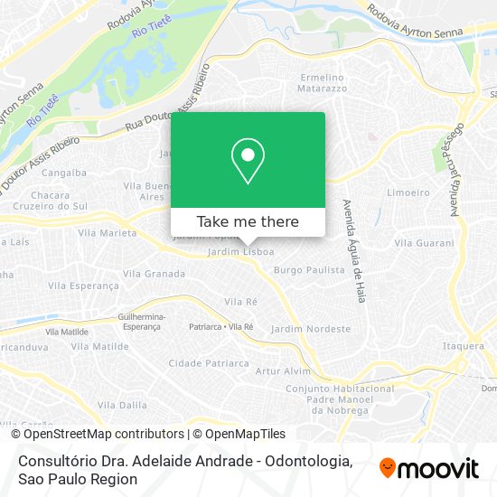 Consultório Dra. Adelaide Andrade - Odontologia map