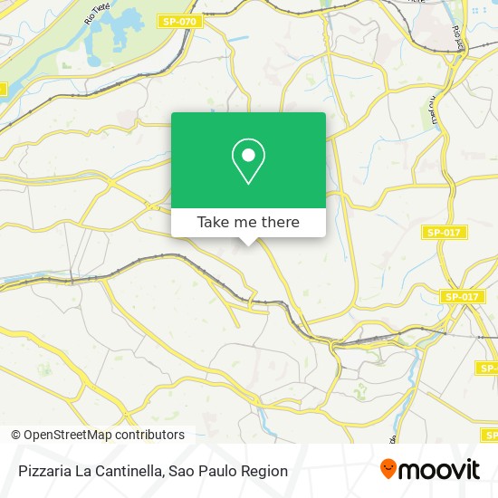 Mapa Pizzaria La Cantinella