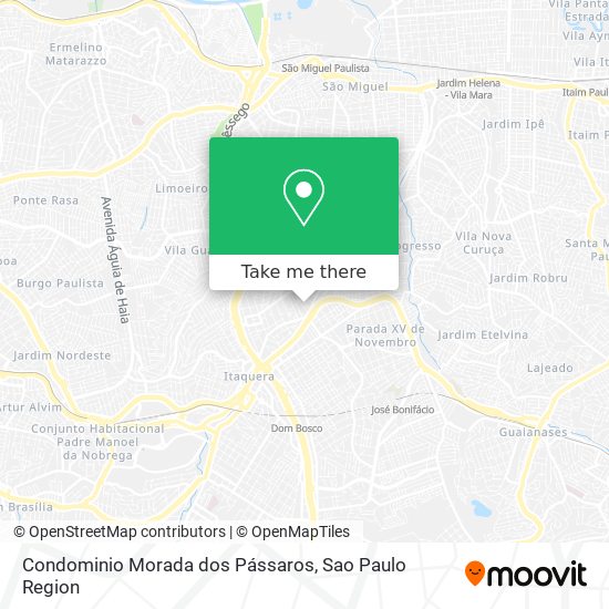 Condominio Morada dos Pássaros map