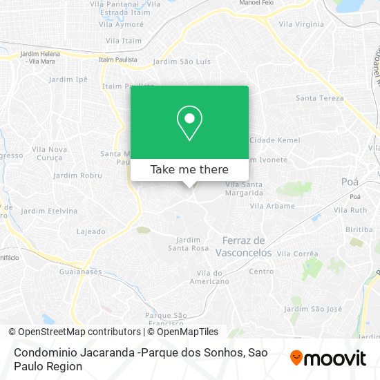 Condominio Jacaranda -Parque dos Sonhos map
