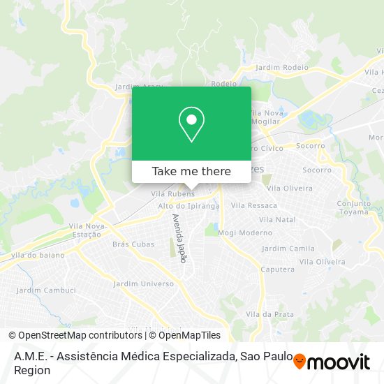 A.M.E. - Assistência Médica Especializada map