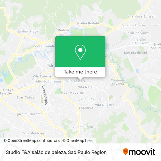 Studio F&A salão de beleza map