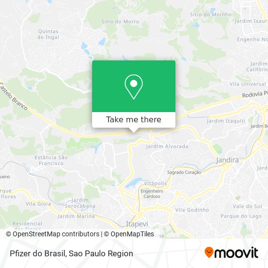 Pfizer do Brasil map