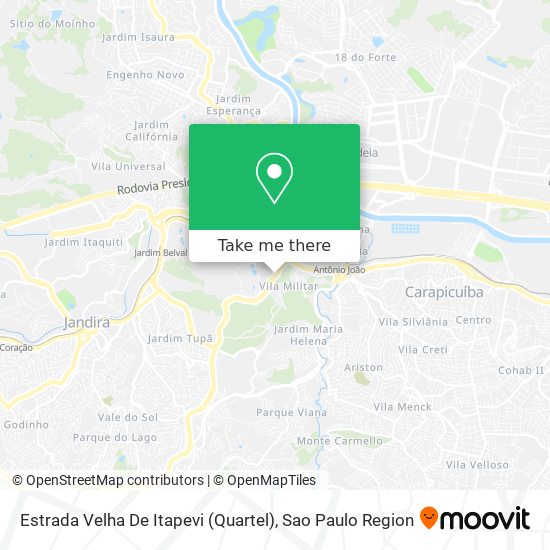 Mapa Estrada Velha De Itapevi (Quartel)