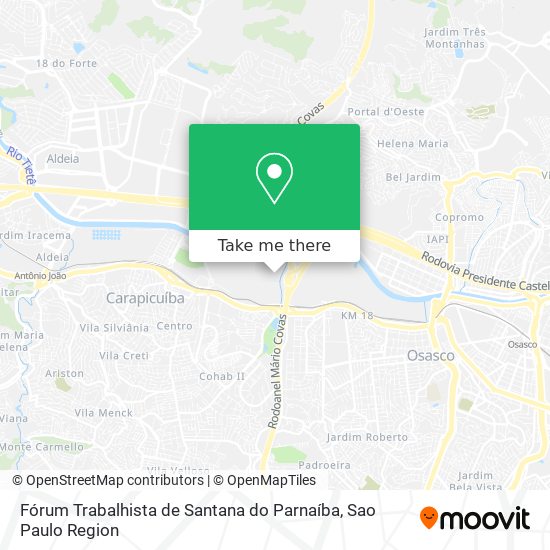 Fórum Trabalhista de Santana do Parnaíba map