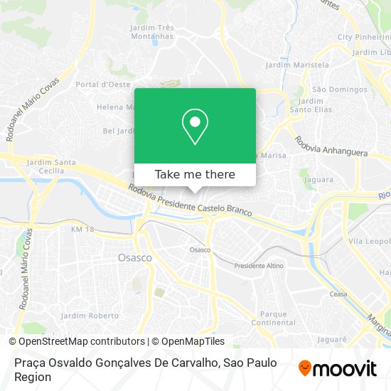 Praça  Osvaldo Gonçalves De Carvalho map