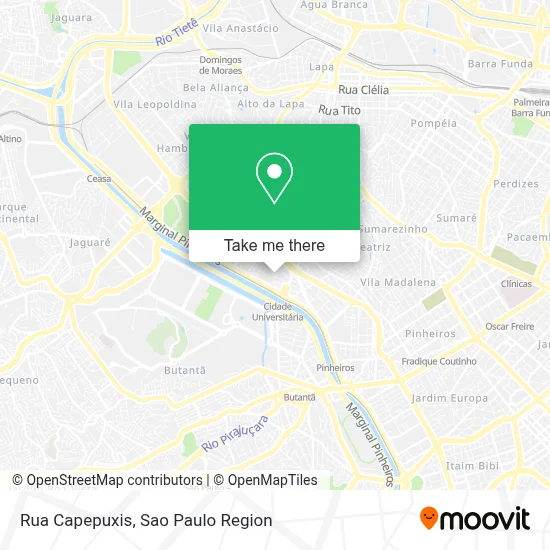 Rua Capepuxis map