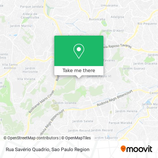 Rua Savério Quadrio map