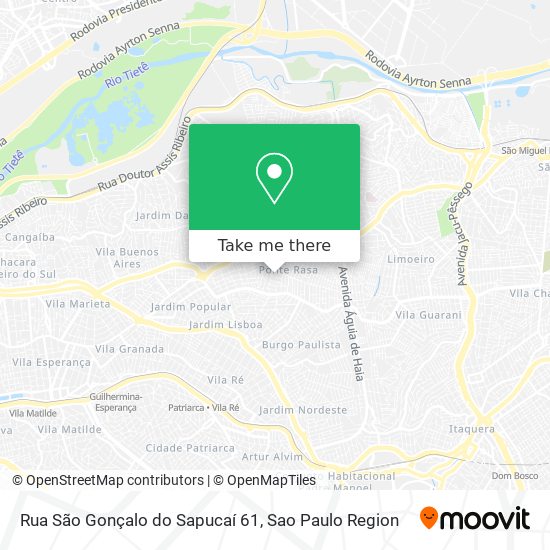 Rua São Gonçalo do Sapucaí 61 map