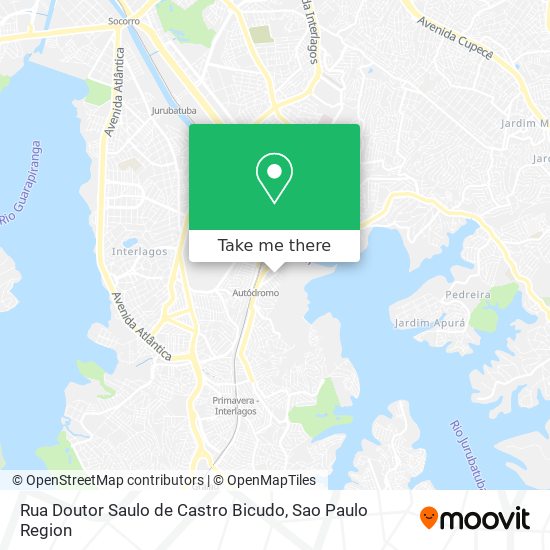Rua Doutor Saulo de Castro Bicudo map