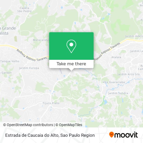 Estrada de Caucaia do Alto map