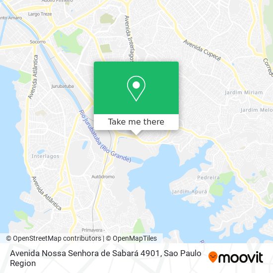 Avenida Nossa Senhora de Sabará 4901 map