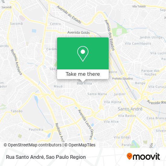 Rua Santo André map