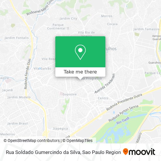 Rua Soldado Gumercindo da Silva map