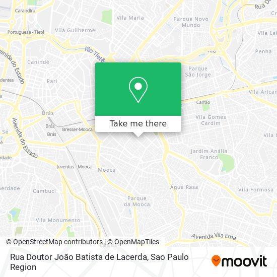 Rua Doutor João Batista de Lacerda map