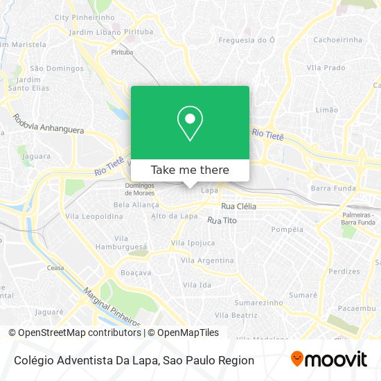 Colégio Adventista Da Lapa map