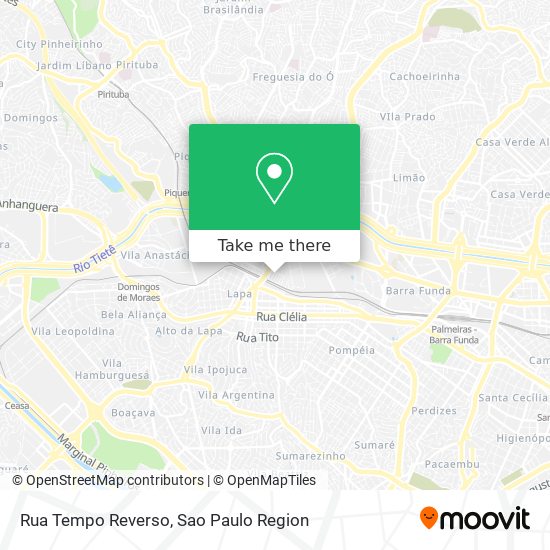 Rua Tempo Reverso map