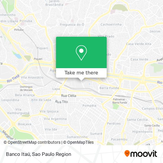 Banco Itaú map