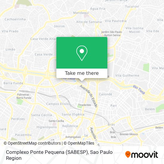 Mapa Complexo Ponte Pequena (SABESP)