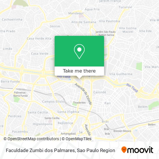 Faculdade Zumbi dos Palmares map