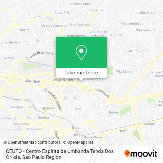 CEUTO - Centro Espírita de Umbanda Tenda Dos Orixás map