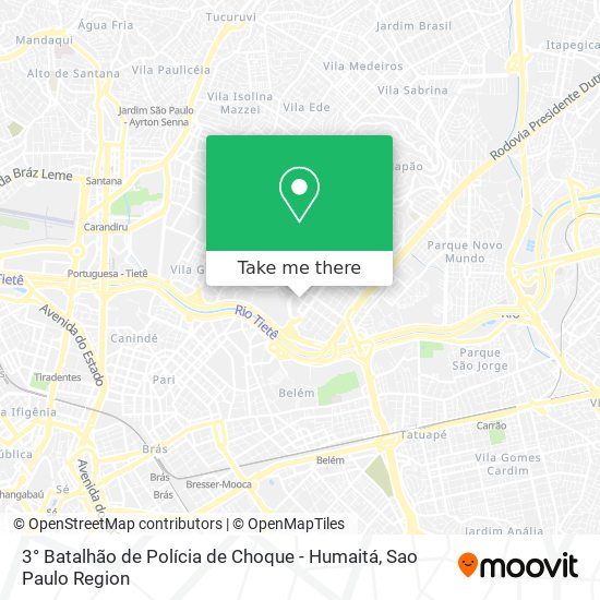 3° Batalhão de Polícia de Choque - Humaitá map