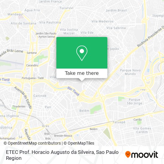 Mapa ETEC Prof. Horacio Augusto da Silveira