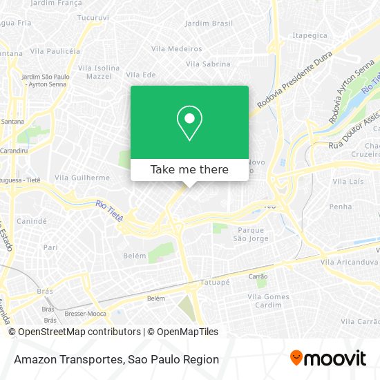 Amazon Transportes map