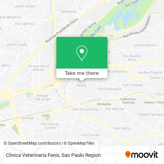 Clinica Veterinaria Fenix map