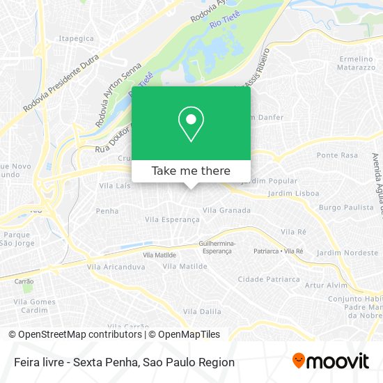 Feira livre - Sexta Penha map