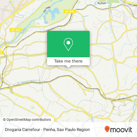 Mapa Drogaria Carrefour - Penha