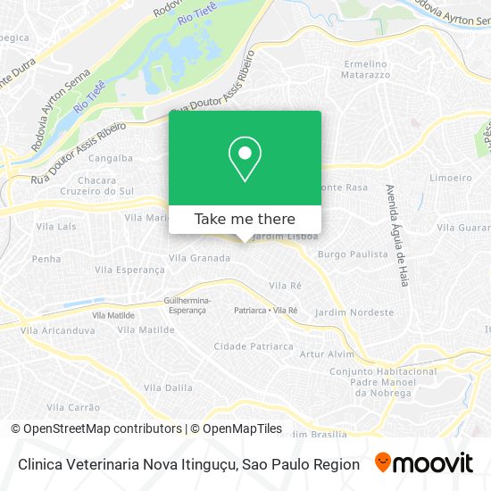 Clinica Veterinaria Nova Itinguçu map
