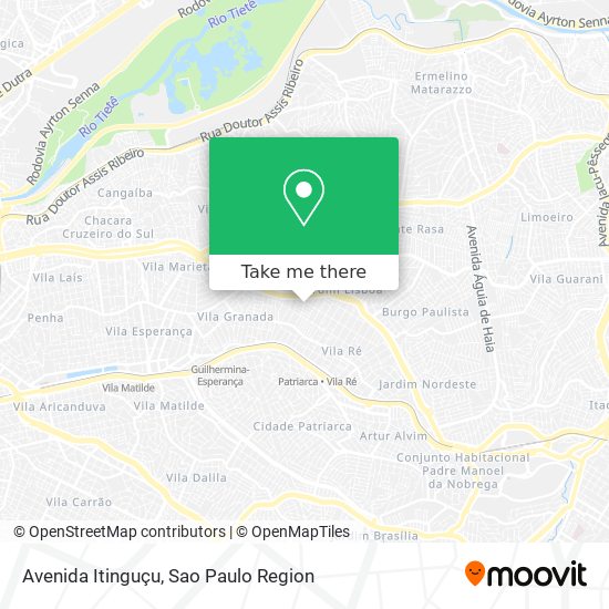 Avenida Itinguçu map