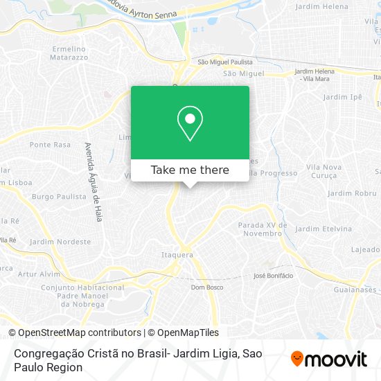 Congregação Cristã no Brasil- Jardim Ligia map