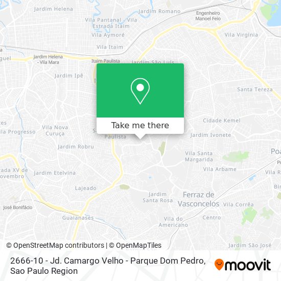 2666-10 - Jd. Camargo Velho - Parque Dom Pedro map
