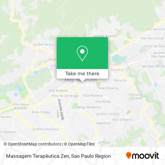 Massagem Terapêutica Zen map