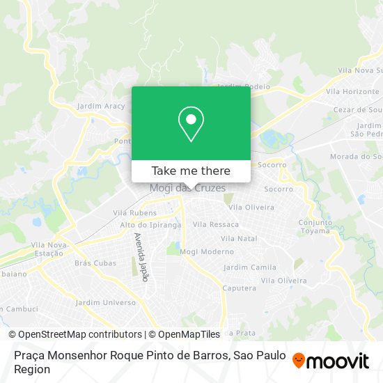 Mapa Praça Monsenhor Roque Pinto de Barros