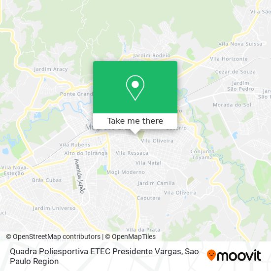 Quadra Poliesportiva ETEC Presidente Vargas map