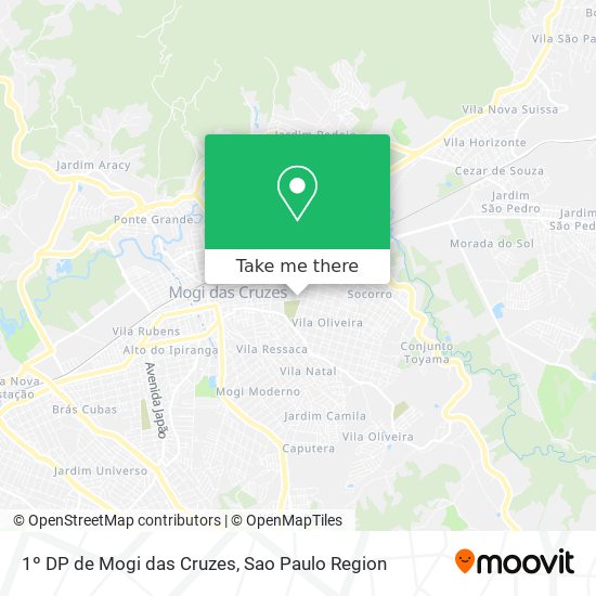 1º DP de Mogi das Cruzes map