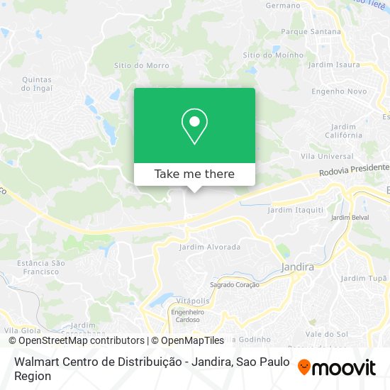 Walmart Centro de Distribuição - Jandira map