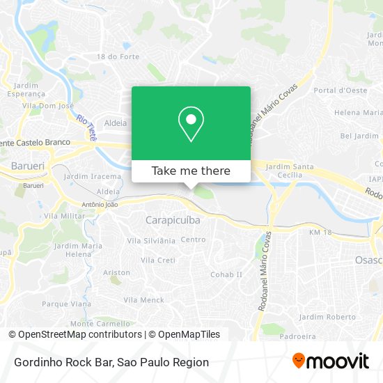 Gordinho Rock Bar map