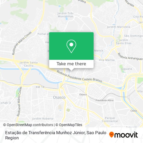 Estação de Transferência Munhoz Júnior map