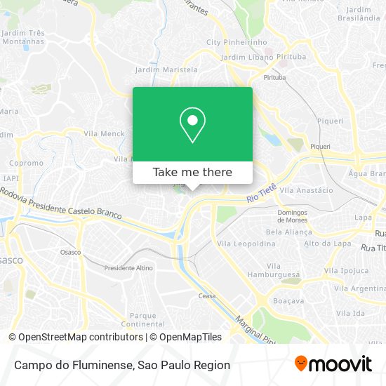 Mapa Campo do Fluminense